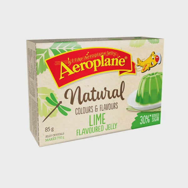 Aeroplane Jelly Reduced Sugar Lime 85g