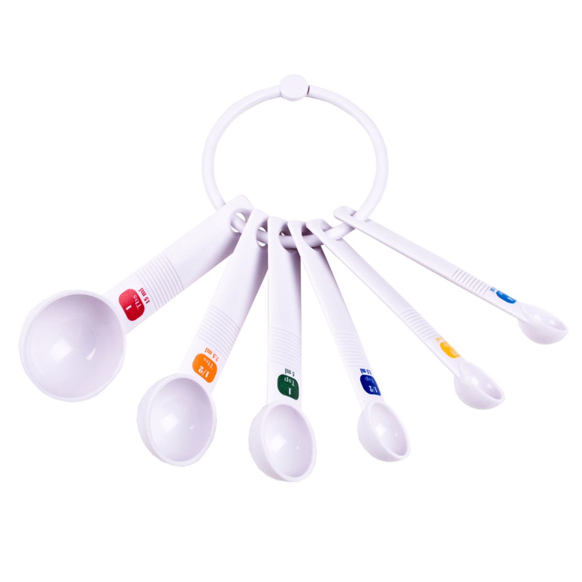 Appetito Plastic Measure Spoons - Set of 6