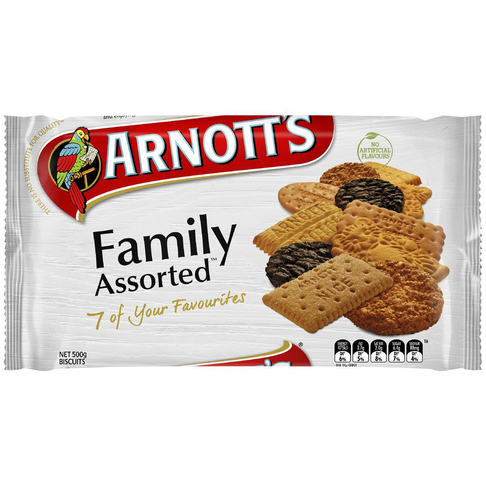 Arnott's Biscuits Family Assorted 500g