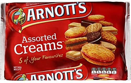 Arnott's Biscuits Assorted Cream 500g