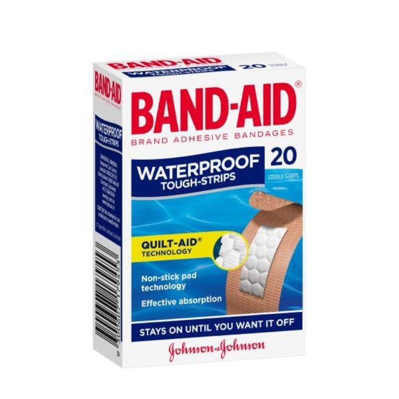 Band-Aid Tough Strips Waterproof Regular 20pk