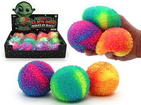 Squeeze Rainbow Alien Ball