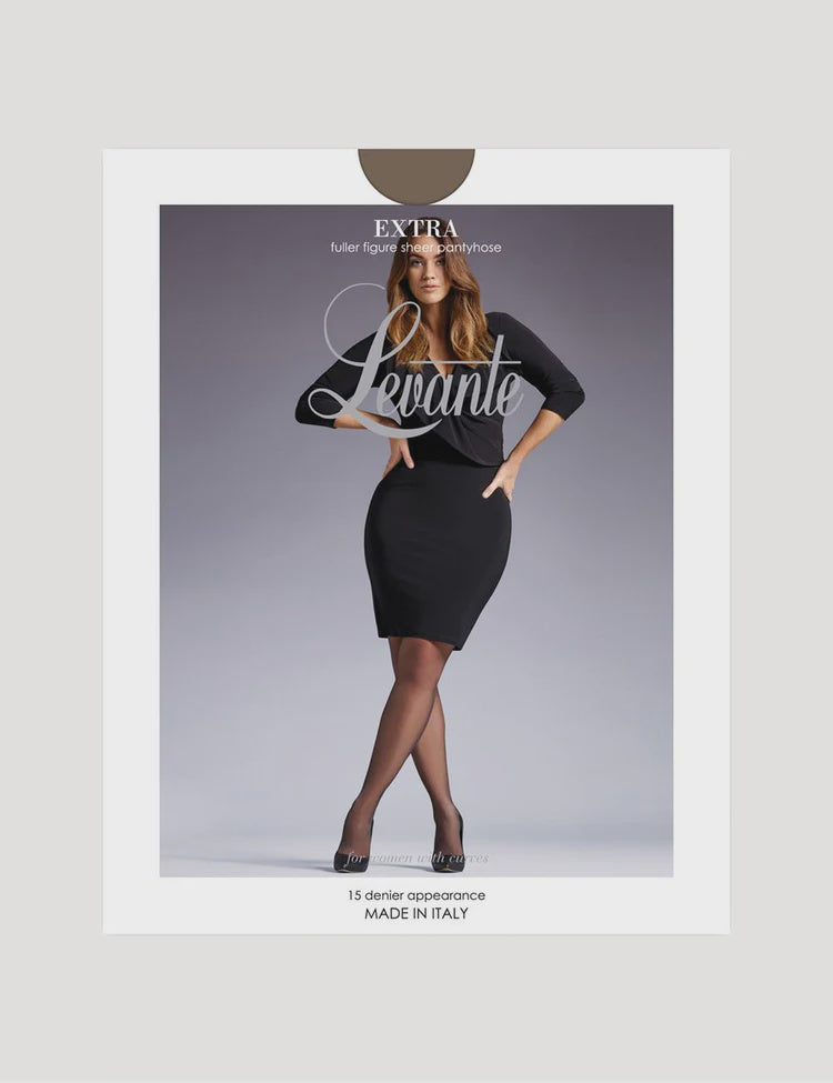 Levante Extra Fuller Figure Sheer Pantyhose Nullita Size 2