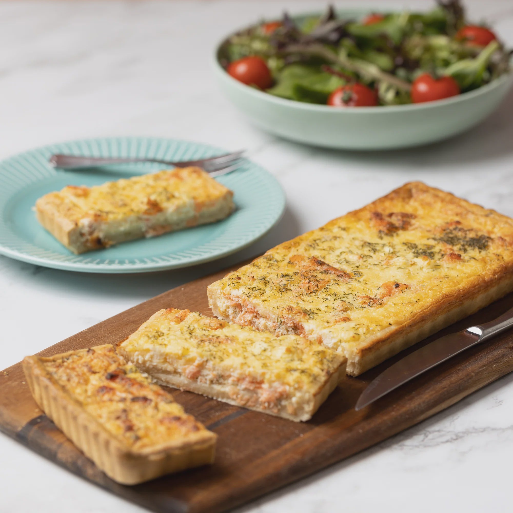Ivan's Smoked Salmon, Ricotta & Dill Tart