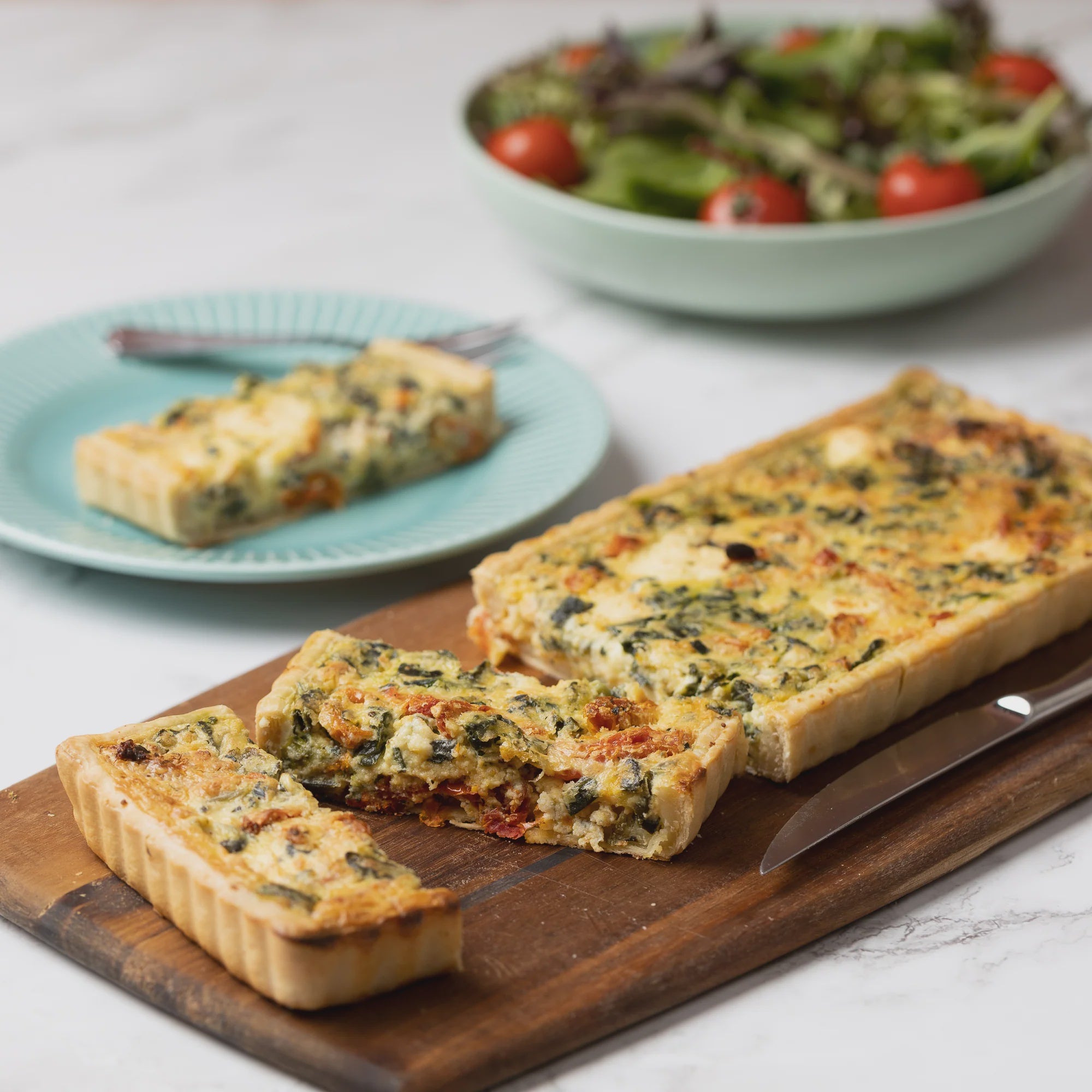 Ivan's Spinach, Sundried Tomato & Feta Tart