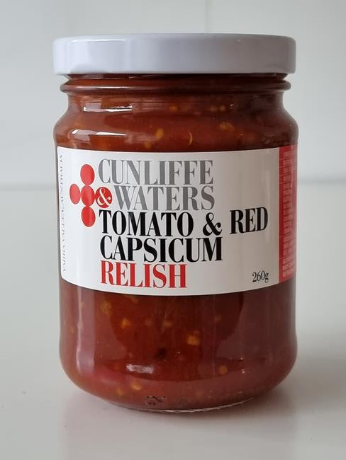 Cunliffe & Waters Tomato and Red Capsicum Relish 260g