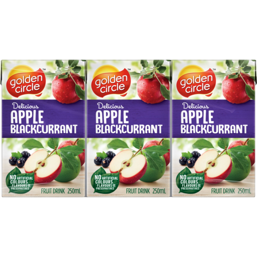 Golden Circle Apple Blackcurrant 6x250ml