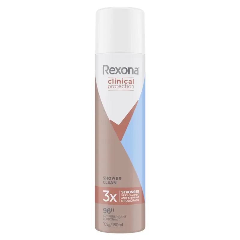 Rexona for Women Antiperspirant Clinical Protection Shower Clean 180ml