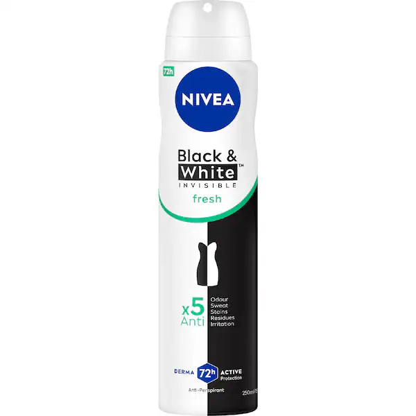 Nivea Women Antiperspirant Black & White Invisible Fresh 250ml
