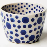 Jones & Co Chino Salt Bowl Navy Spot