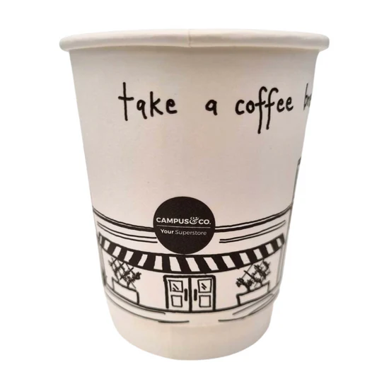 Take a Coffee Break Coffee Cups PLA Coated Double Wall 8oz 25/Sleeve