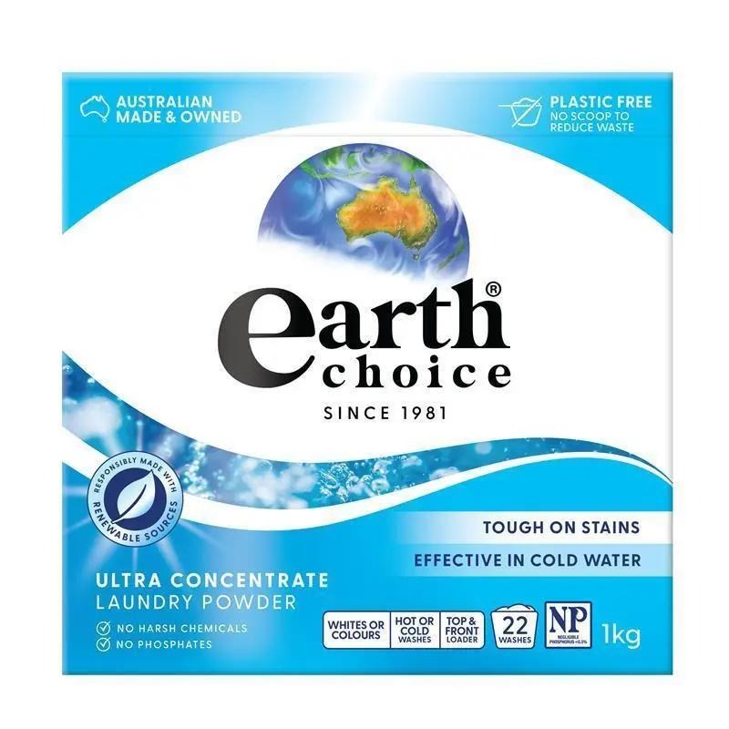 Earth Choice Ultra Concentrate Laundry Powder 1kg- DISCONTINUED