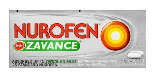Nurofen Zavance Ibuprofen 256mg 24pk