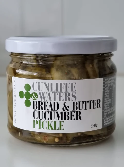 Cunliffe & Waters Bread & Butter Cucumber Pickle 320g