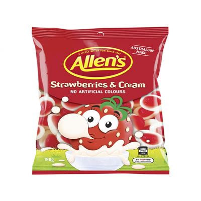 Allen's Strawberry & Cream 190g