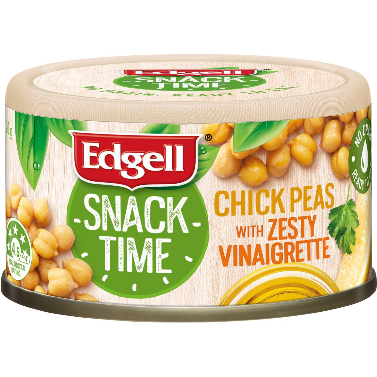 Edgell Snack Time Chickpeas with Zesty Vinaigrette 95g