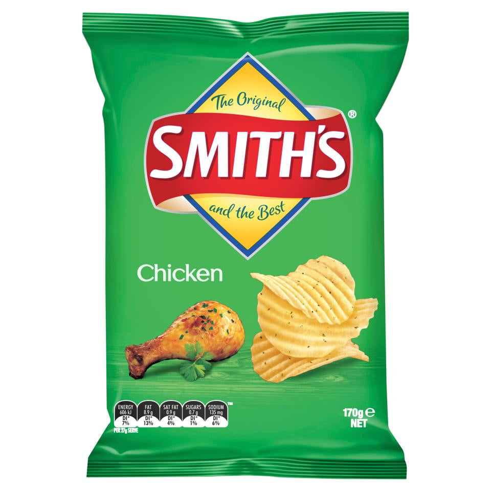Smith's Crinkle Cut Potato Chips Chicken 170g