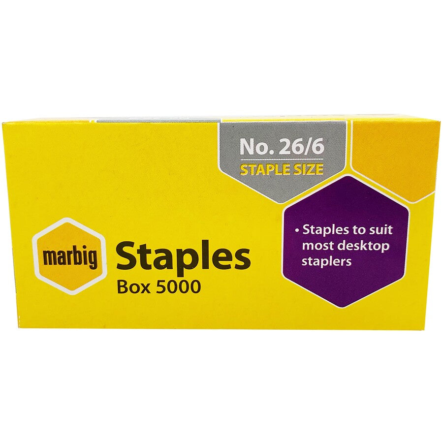 Marbig Staples 26/6 5000s