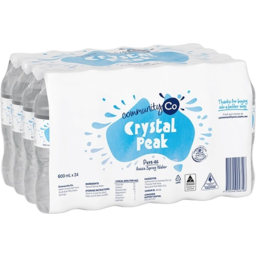 Community Co Natural Spring Water Bottles 24ct 600ml