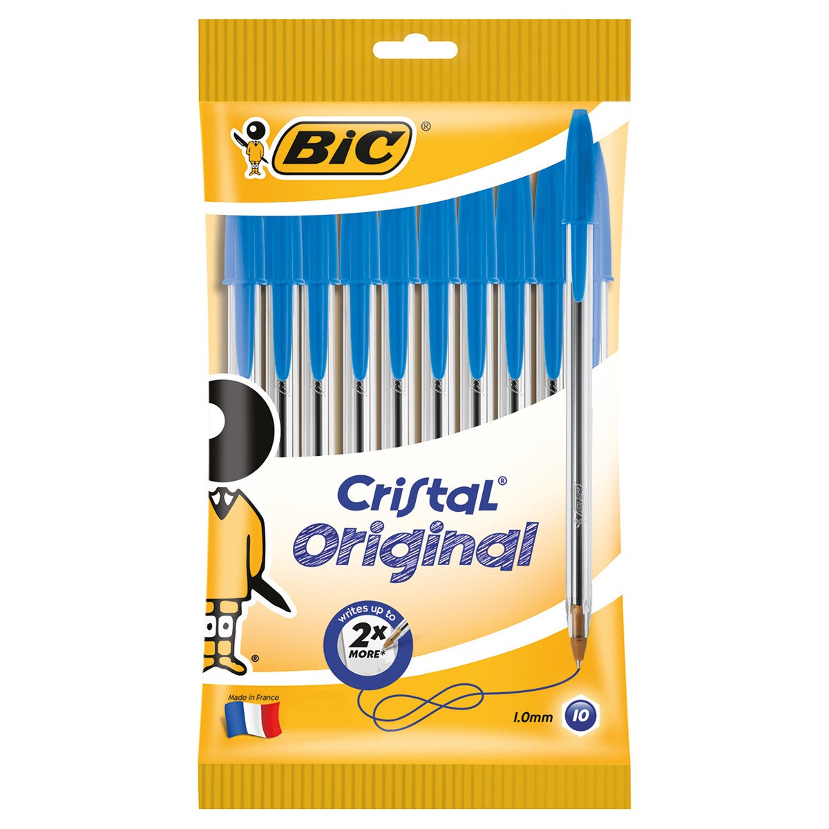 BIC Cristal Original Blue Pens 10 Pack