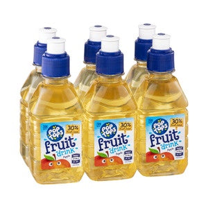 Pop Tops Apple Juice 250ml 6pk