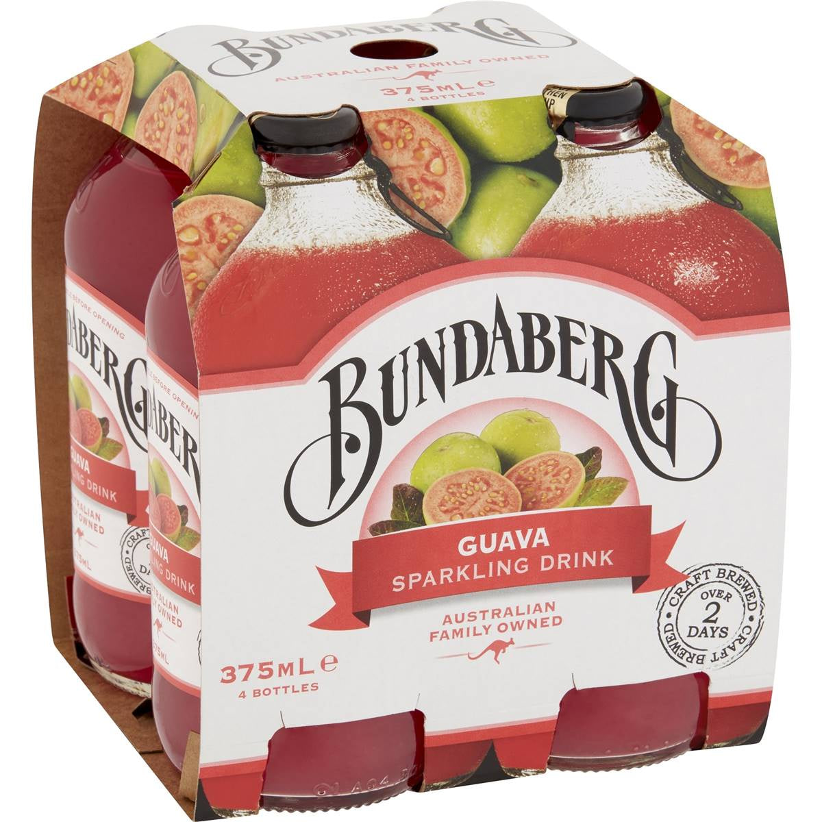 Bundaberg Guava Sparkling Drink 4x375ml