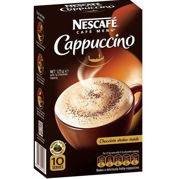 Nescafe Cappuccino Sachets 10pk