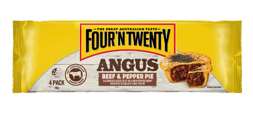 Four'N Twenty Angus Beef & Pepper Pie 700g 4pk
