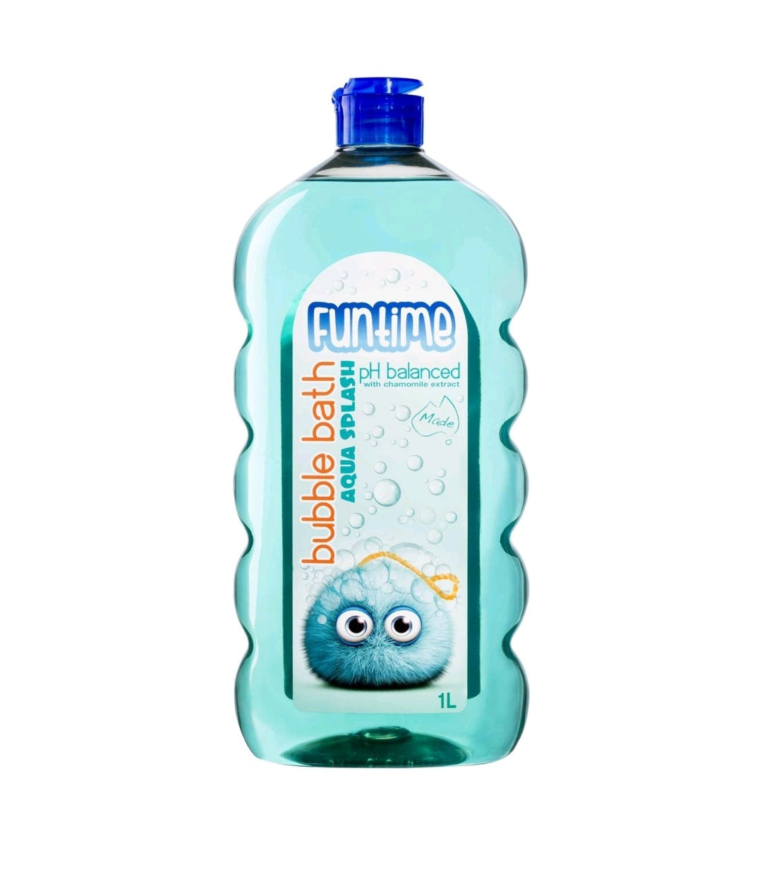 Natures Organic Funtime Kids Bubble Bath Space Bubbles 1L