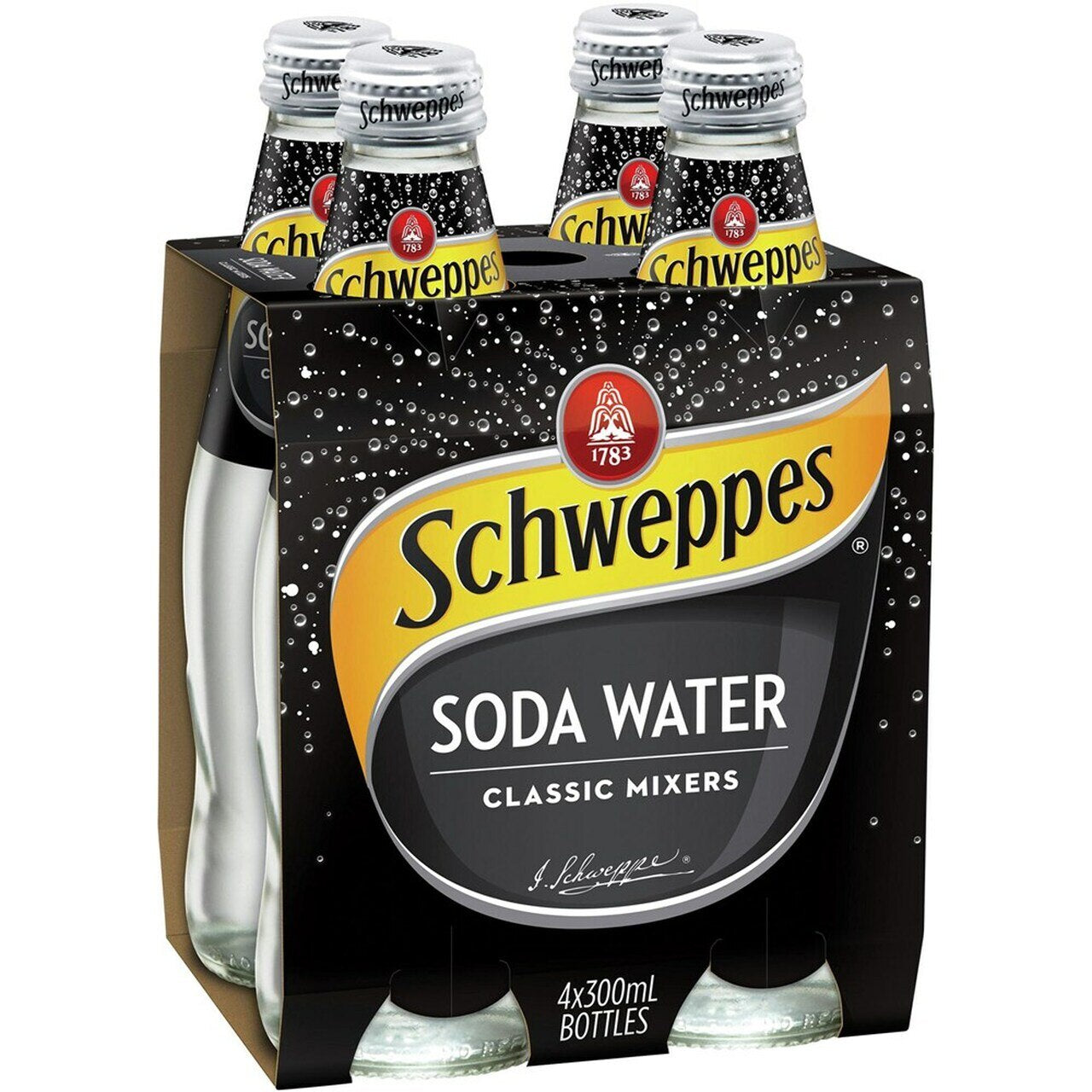 Schweppes Soda Water 300ml 4pk