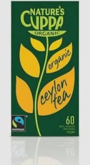 Nature's Cuppa Tea Bags Organic Ceylon 60pk