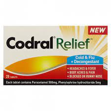 Codral Relief Cold & Flu Plus Decongestant 20pk