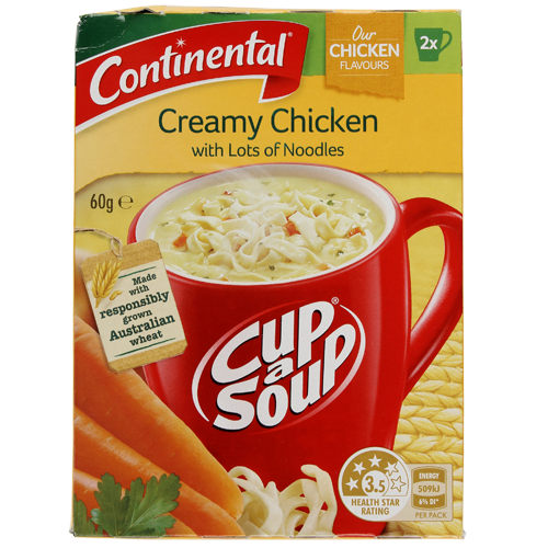 Continental Cup-A-Soup Chicken Lots Of Noodles 2pk
