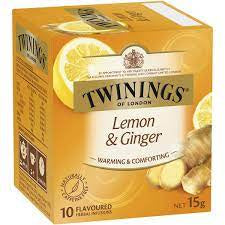 Twinings Lemon & Ginger Tea Bags 15g 10pk