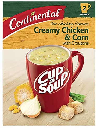 Continental Cup-A-Soups Creamy Chicken & Corn 2pk