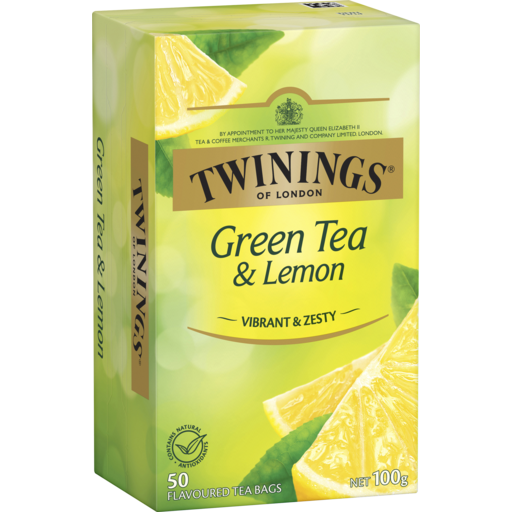Twinings Green Tea & Lemon Tea Bags 50pk