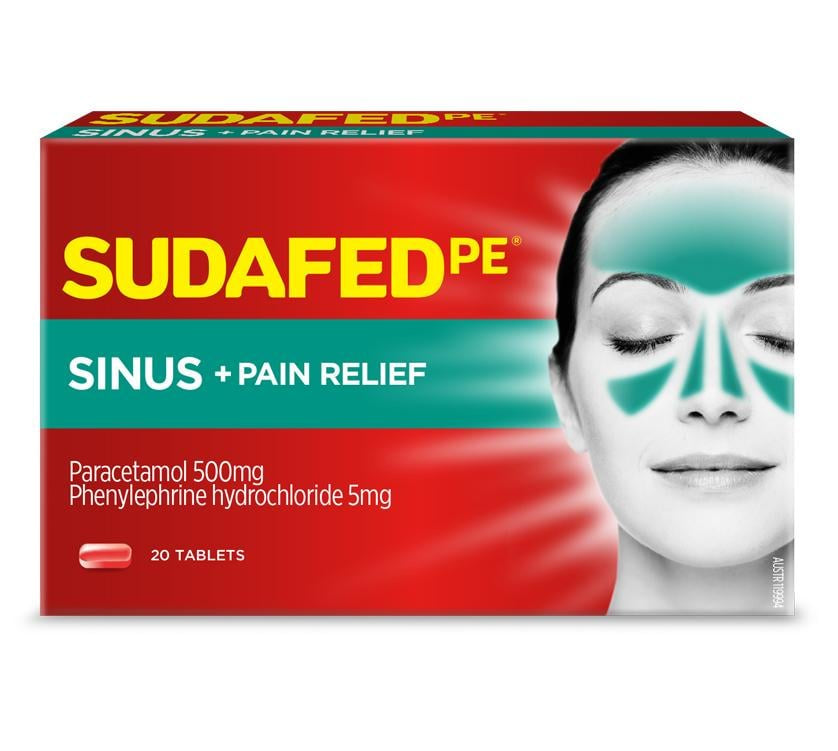 Sudafed PE Sinus & Pain Relief 10pk