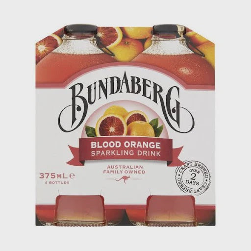 Bundaberg Blood Orange Sparkling Drink 4x375ml